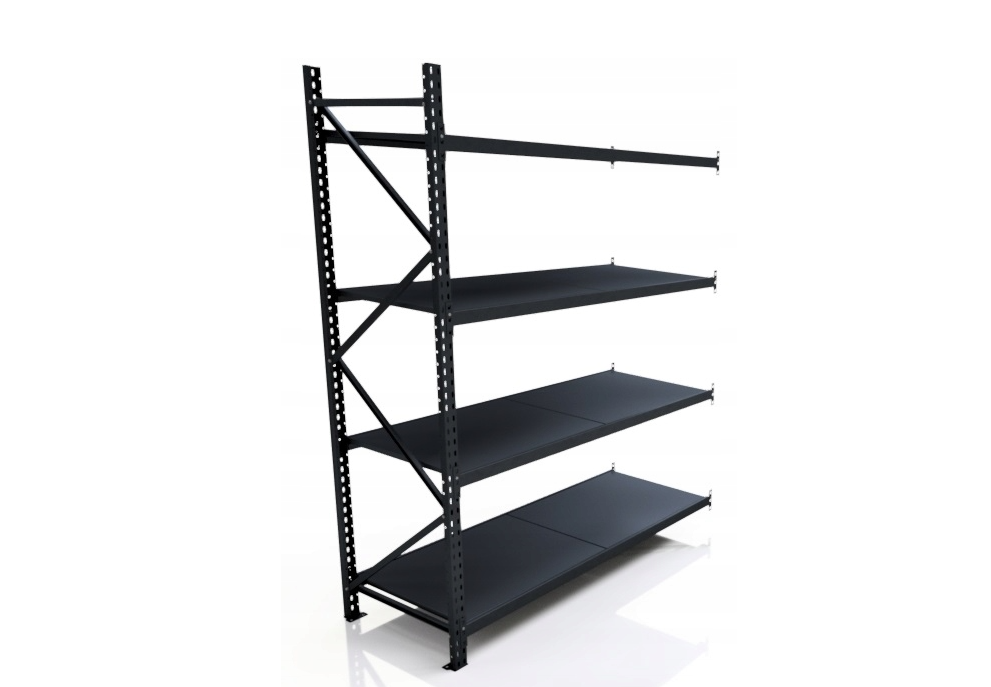 E-shop Priemyselný regál celokovový antracitový 250x180x80 4 police - Dodatkový segment