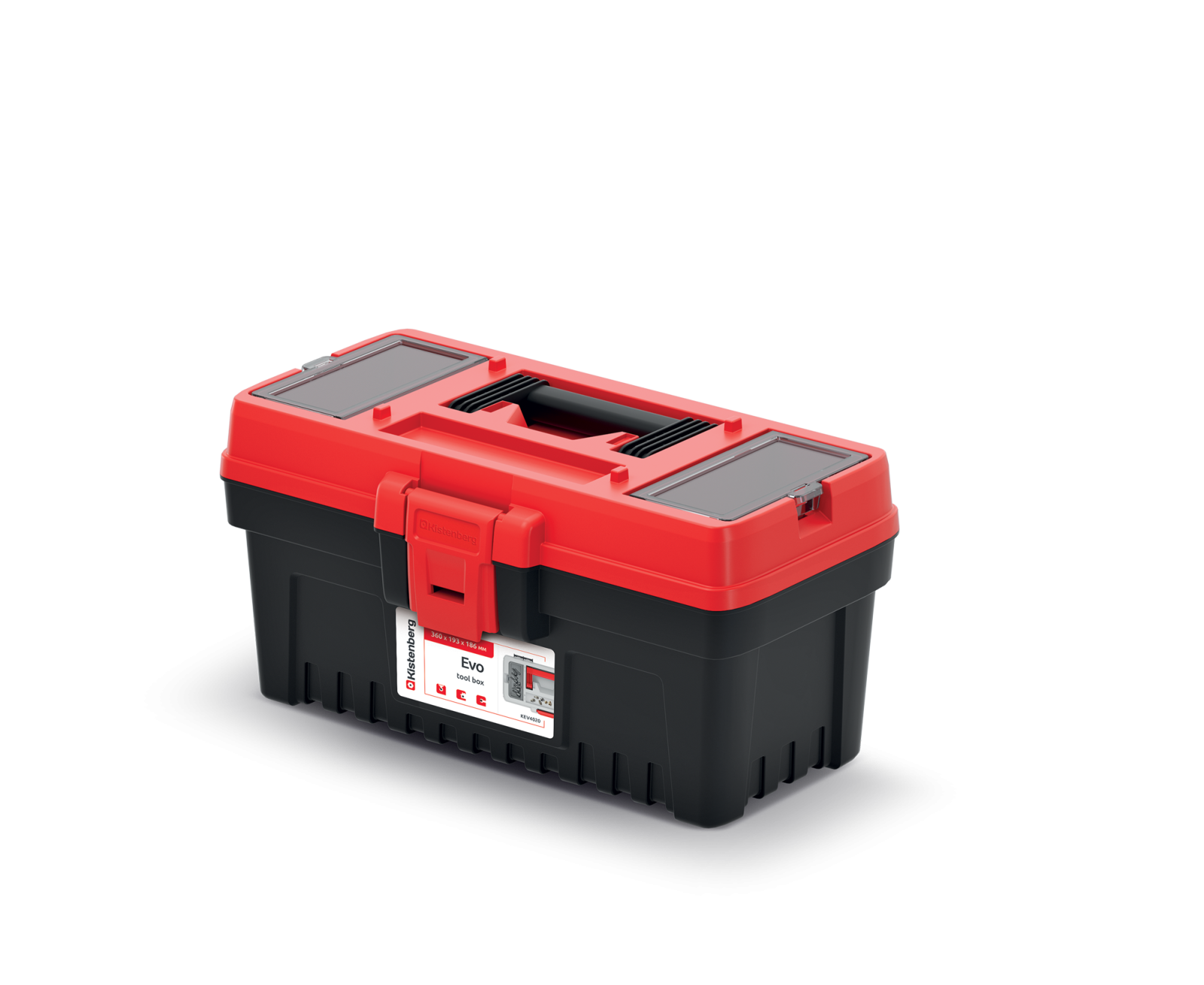 E-shop Kufor na náradie s vonkajšími priehradkami EVO 36x19,3x18,6 cm