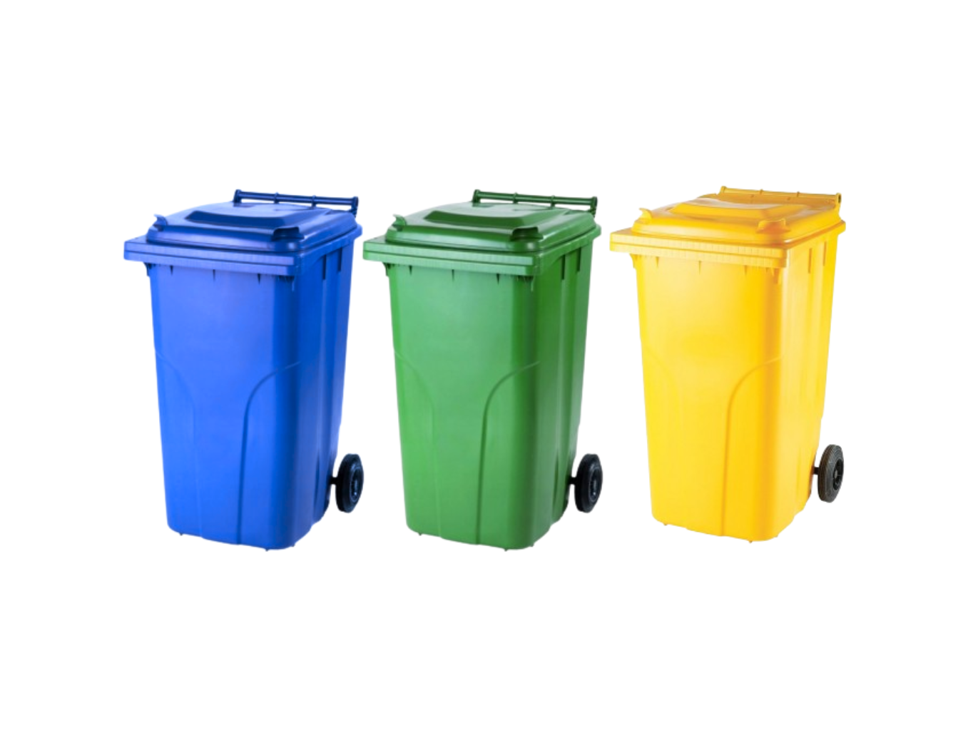 E-shop Akciový balíček - Popolnica Odpadová nádoba 240L modrá + žltá + zelená