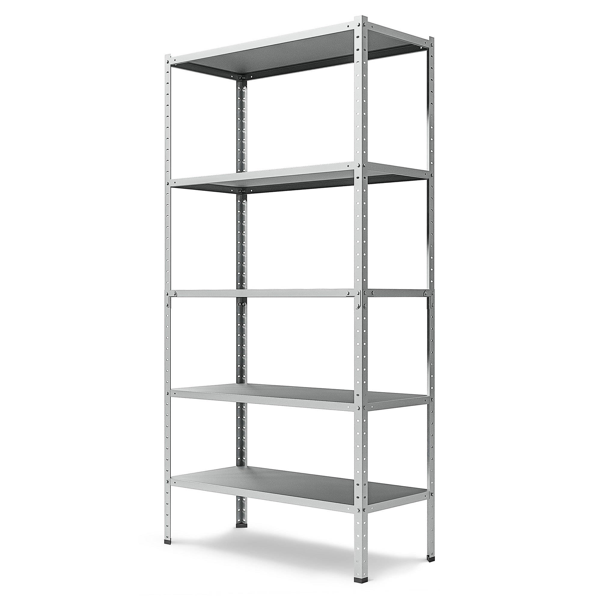 E-shop Marbo CELOKOVOVÝ REGÁL SÉRIE STEEL 180x90x40 5 Políc NOSNOSŤ JEDNEJ POLICE 90 KG
