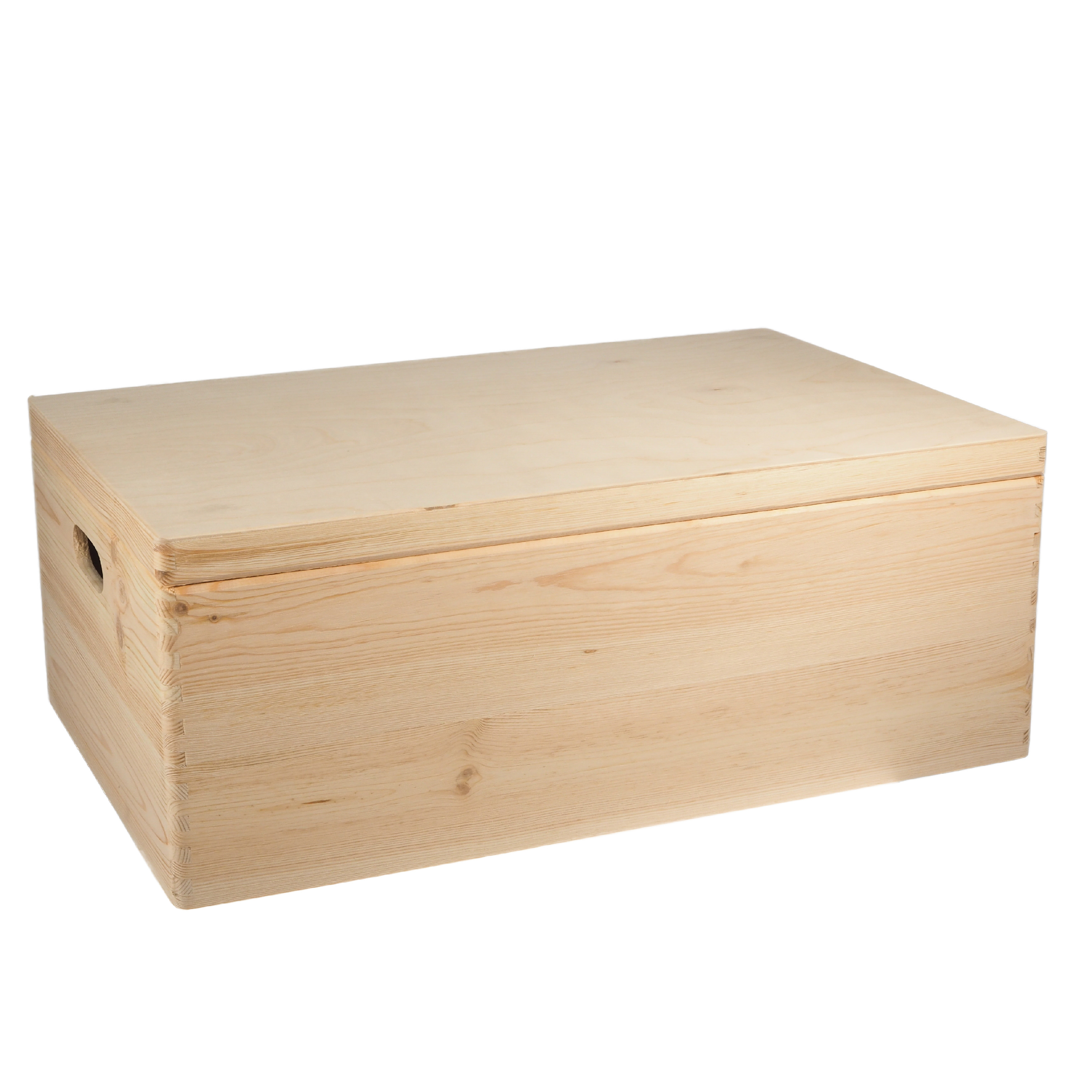 E-shop Veľký úložný box s vekom 60x40 cm - drevený