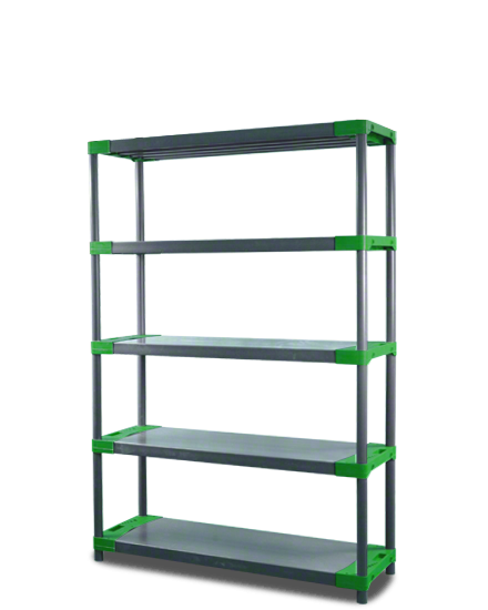 E-shop REGÁL PLASTOVÝ Jupiter-5 180x90x46 PVC Povrchová úprava: Zelená