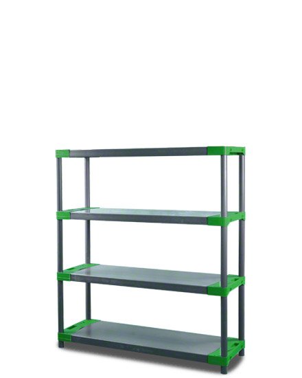 E-shop REGÁL PLASTOVÝ Tytan-4 138x100x46 PVC Povrchová úprava: Zelený