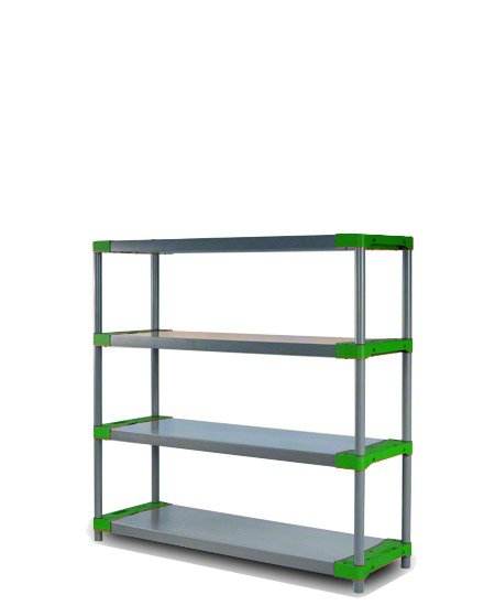 E-shop REGÁL PLASTOVÝ Tytan-4 138x140x46 PVC Povrchová úprava: Zelená