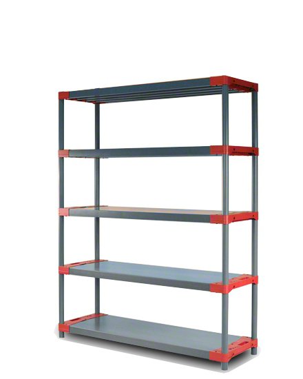 E-shop REGÁL PLASTOVÝ Tytan-5 180x120x46 PVC Povrchová úprava: Červená