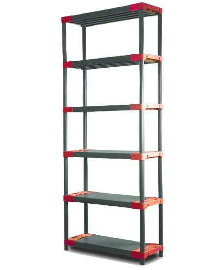 E-shop REGÁL PLASTOVÝ Tytan-6 222x70x46 PVC Povrchová úprava: Červená