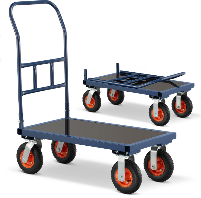 E-shop Skladový transportný plošinový vozík nosnosť 640 kg