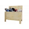 DREVENÁ LAVIČKA S ÚLOŽNÝM PRIESTOROM B-13 surová  52x80x39