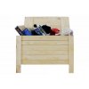 DREVENÁ LAVIČKA S ÚLOŽNÝM PRIESTOROM B-13 surová  52x80x39