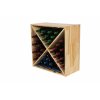 regal na wino drewniany modulowy skrzynkowy 60x30x30 cm naturalny (9)