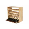 regal na wino drewniany modulowy skrzynkowy 60x30x30 cm naturalny (21)