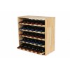 regal na wino drewniany modulowy skrzynkowy 60x30x30 cm naturalny (17)