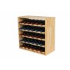 regal na wino drewniany modulowy skrzynkowy 60x30x30 cm naturalny (16)
