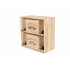 regal na wino drewniany modulowy skrzynkowy 60x30x30 cm naturalny (33)