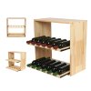 regal na wino drewniany modulowy skrzynkowy 60x30x30 cm naturalny (26)