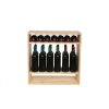 regal na wino drewniany modulowy skrzynkowy 60x30x30 cm naturalny (47)