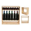 regal na wino drewniany modulowy skrzynkowy 60x30x30 cm naturalny (44)