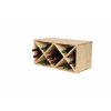 regal na wino drewniany modulowy skrzynkowy 60x30x30 cm naturalny (86)