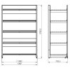 pol pl Regal wolnostojacy przyscienny 5 polek 193x128x70 cm 29545 3