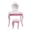 Toaletný stolík pre deti so stoličkou - ružový