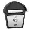 Poštová schránka domček LUX15 - čierno-biela