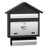 Poštová schránka domček LUX10 - čierno-biela