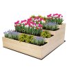 skrzynia na warzywa warzywnik drewniany 54x120x120 gratisy wysoka eco