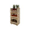 Akciový balíček 1+1 drevený regál na zeleninu a ovocie RA-WA-3_37- borovica