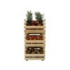 Akciový balíček 1+1 drevený regál na zeleninu a ovocie RA-WA-3_37- borovica