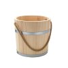 Drevené vedro s jutovým lanom 5 l