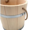 Drevené vedro s jutovým lanom 5 l