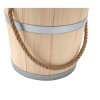 Drevené vedro s jutovým lanom 15 l
