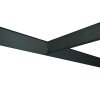Kovový regál ECONOMY 280x120x40 6 políc - čierna