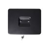 Pokladňa so zámkom 30x24x9 cm + zásobník na mince - čierna