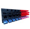 Stena na náradie a úložné boxy mix 40 ks 115,2x39 cm