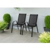 SADA 2 ČIERNYCH ZÁHRADNÝCH STOLIČIEK