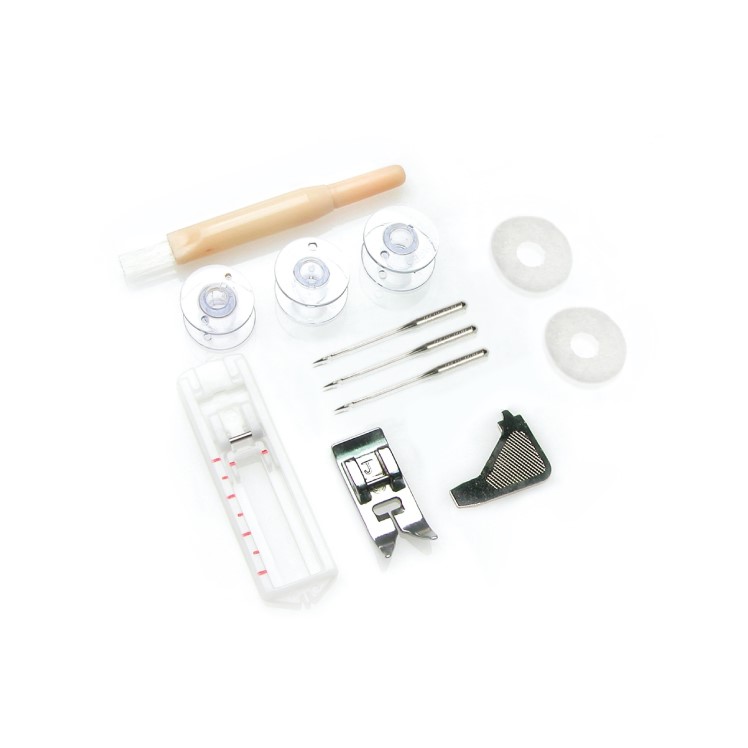 Necchi M108A – příslušenství a detail chapače