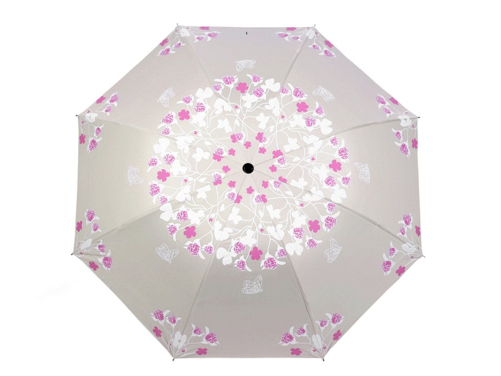 Dámský skládací deštník květy - Tvorboshop
