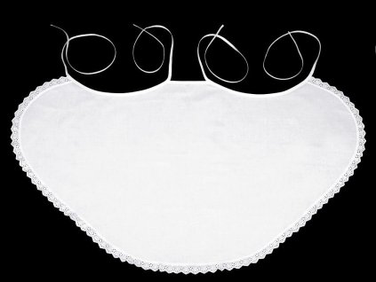 Svatební bryndák lemovaný madeirou - k dotvoření (Balení 1 krab., Varianta bílá)