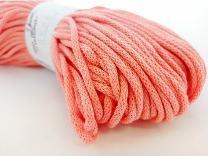 12926 1 bavlnena snura yarnmellow berry 5mm lososova