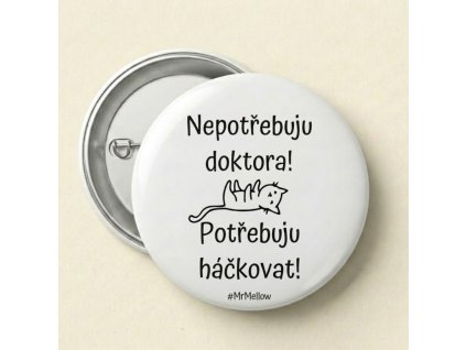 Placka "Doktor a háčkování"