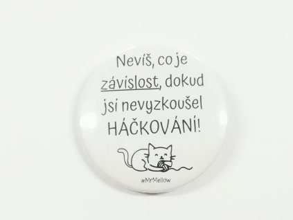 Placka "Závislost a háčkování"