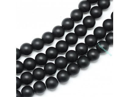 Black stone frosted 6 mm
