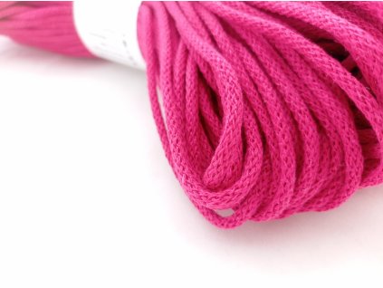 260522 bavlnena snura yarnmellow berry 5mm malinova