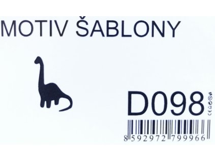 Plastová šablona Brontosaurus D098