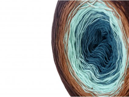 Duhová příze YarnMellow Butterfly Midi 100. Petrolejka