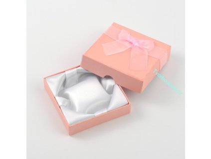 Dárková krabička růžová s mašlí