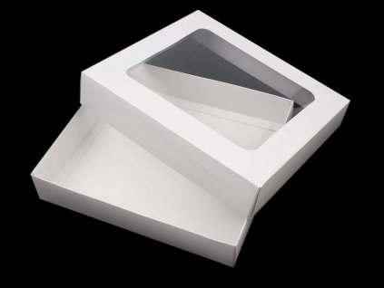 Papírová krabice s průhledem