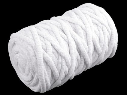 Šňůra / příze s duší Ø9 mm (Balení 50 m, Varianta 1 (001) bílá)