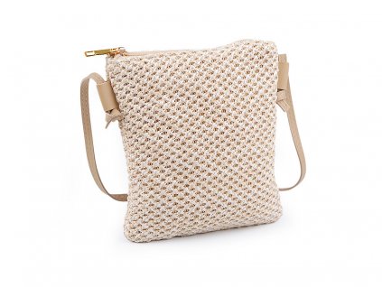 Kabelka malá / crossbody s macrame strukturou